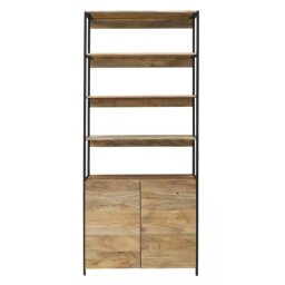 indickynabytek.cz - Knihovna 90x213x35 Gita z masivu mango