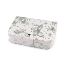 Šperkovnice motýl 14x20x5 cm, barva 1 zelená ledově