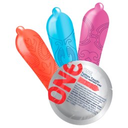 ONE - kondom s tetovnm - 12 ks