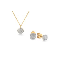 Briliantová souprava Paula, žluté zlato, 14K IZBR906S