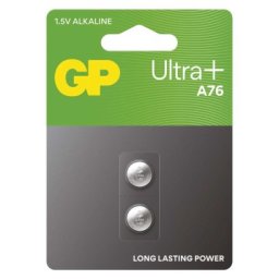 GP Alkalická knoflíková baterie Ultra plus A76F (LR44), 2ks
