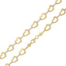 Silvego Zlatý náhrdelník Amavell ze žlutého zlata a Brilliance Zirkonia - 7,5 mm - FNN1933NGYW