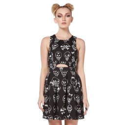 šaty dámské JAWBREAKER - Vertex - DRA 8063BLK