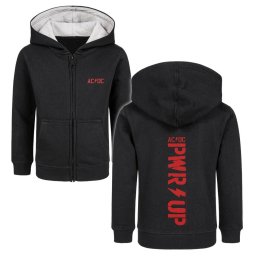 mikina dětská AC/DC - PWR UP - Black/Red - METAL-KIDS - 790.39.8.3