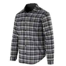 Košile GREYMAN dlouhý rukáv OLD SCHOOL GREY PLAID vel. S