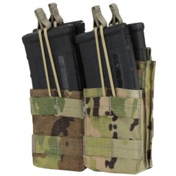 S.T. CONDOR sumka MOLLE dvojitá na zásobníky 4xM4 otevř. MULTICAM