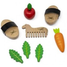 By Astrup Hobby Horse Dřevěný set pro krmení a péči o koně