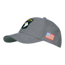 FOSTEX čepice baseball 101st AIRBORNE ŠEDÁ