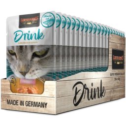 Leonardo DRINK MULTIPACK kuřecí polévka s TRESKOU pro kočky 20x40 g