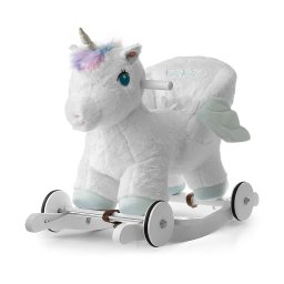 Houpací koník s melodií a kolečky Milly Mally Polly Jednorožec