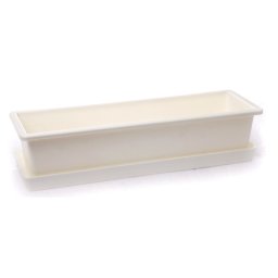 AbLine Plastový truhlík 50x12,5x11 cm, bílý 10344BS