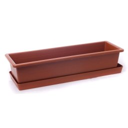 AbLine Plastový truhlík 40x12,5x11 cm, terakota 10354BS