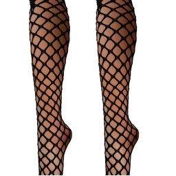 punčocháče POIZEN INDUSTRIES - NETHERLACE - BLACK - AT-NTHLC-B