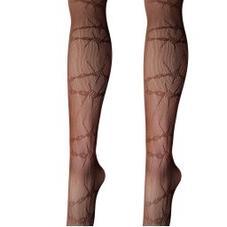 punčocháče POIZEN INDUSTRIES - BARBED WIRE - BLACK - AT-BWR-B