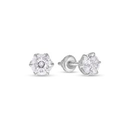 Náušnice Jayde s lab-grown diamantem, bílé zlato 14K IZLG1518AN