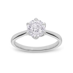 Zásnubní prsten Lilith s lab-grown diamantem, bílé zlato 14K IZLG1519A