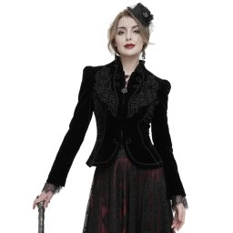 kabátek dámský DEVIL FASHION - VAMPIRE'S DESIRE BLACK - CT19301