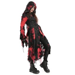 kabát dámský DEVIL FASHION - Black and Red Gothic - CT245