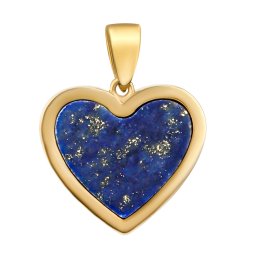 Silvego Zlatý přívěsek Nyra ze žlutého zlata s přírodním lapisem - FNN22602PGYLA