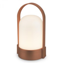 BRILONER Asa stolní lampička - 1W, 50lm, bezdrátová, LED, stmívatelné, teplá bílá, hnědá metalická 7544013