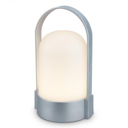 BRILONER Asa stolní lampička - 1W, 50lm, bezdrátová, LED, stmívatelné, teplá bílá, matný chrom 7544014