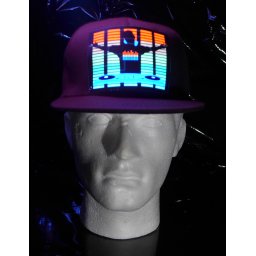 LED blikající kšiltovka - DJ Ekvalizér