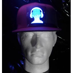 Svítící LED kšiltovka - DJ Headphones