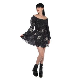 šaty dámské KILLSTAR - Ivory's Chorus - Black/Ivory - KSRA013998