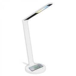 BRILONER Cuma LED lampa na psací stůl, bezdrátové nabíjení telefonu, stmívatelná, bílá 7543016