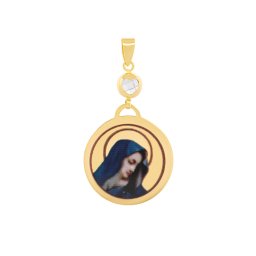 Silvego Zlatý přívěsek Panny Marie ze žlutého zlata s Brilliance Zirconia - FNN22648PGY
