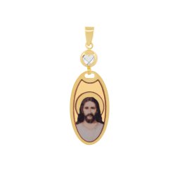 Silvego Zlatý přívěsek s Ježíšem ze žlutého zlata s Brilliance Zirconia - FNN22647PGY