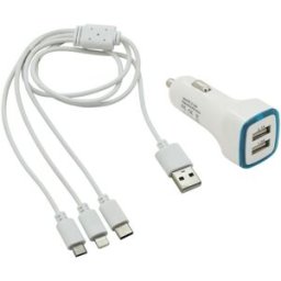 Compass Nabíječka telefonu USB 3in1 (micro USB, iPhone, USB C)