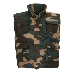 Vesta dětská RANGER zateplená WOODLAND vel. M