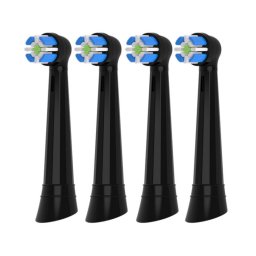KOMA NK20 - Náhradní hlavice kompatibilní s Braun Oral-B iO Ultimate Clean, černé, 4ks