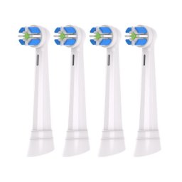 KOMA NK19 - Náhradní hlavice kompatibilní s Braun Oral-B iO Ultimate Clean, bílé, 4ks