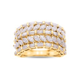 Luxusní diamantový prsten s Lab-grown brilianty Crown , žluté zlato 14k IZLG1557