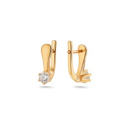 Lab-grown diamantové náušnice 1,00ct Davina, žluté zlato 14K KU2193