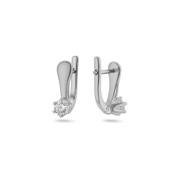 Lab-grown diamantové náušnice 1,00ct Davina, bílé zlato 14K KU2193A