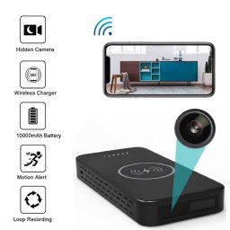 2K kamera v power bance 10000 mAh s Wifi/P2P + Noční vidění + PIR senzor + bezdrátové nabíjení
