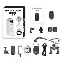 Akční Kamera přenosná 4K - Sportovní a outdoor mini kamera s WiFi a magnetickým uchycením