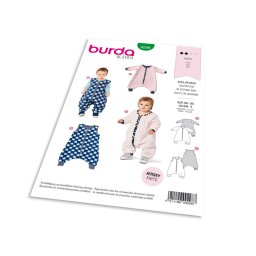 Střih Burda 9298 - Spací pytel (overal) pro miminka