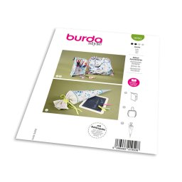 Střih Burda 9200 - Dětský školní program: penál, pytel na tělocvik a školní kužel