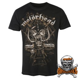 tričko pánské Motörhead - Live to Win - Anthracit Oil Dye - METALSHOP ORIGINALS - 22404