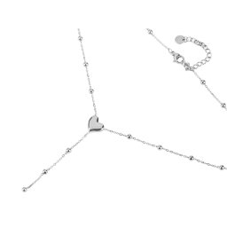 Náhrdelník typu Y do výstřihu z nerezové oceli, barva 1 stříbrná