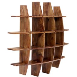 indickynabytek.cz - Police na zeď Kali 100x100x25 z indického masivu palisandr / sheesham