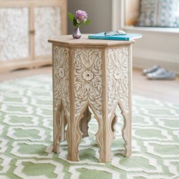 indickynabytek.cz - Odkládací stolek Sita 50x60x50 z indického masivu mango