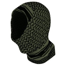 CONDOR OUTDOOR šátek MULTI-WRAP multifunkční SHEMAGH ČERNO-ZELENÝ