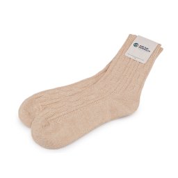 Vlněné ponožky mongolské unisex, barva 2 béžová světlá