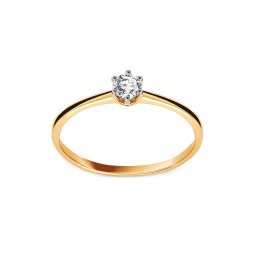 Zásnubní diamantový prsten Henley, žluté zlato 14K IZBR1512