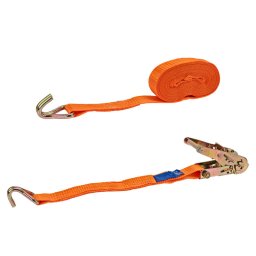 KesTek Upínací popruh s ráčnou a hákem dvoudílný 5 m x 27 mm / 1,5 T 40223KT